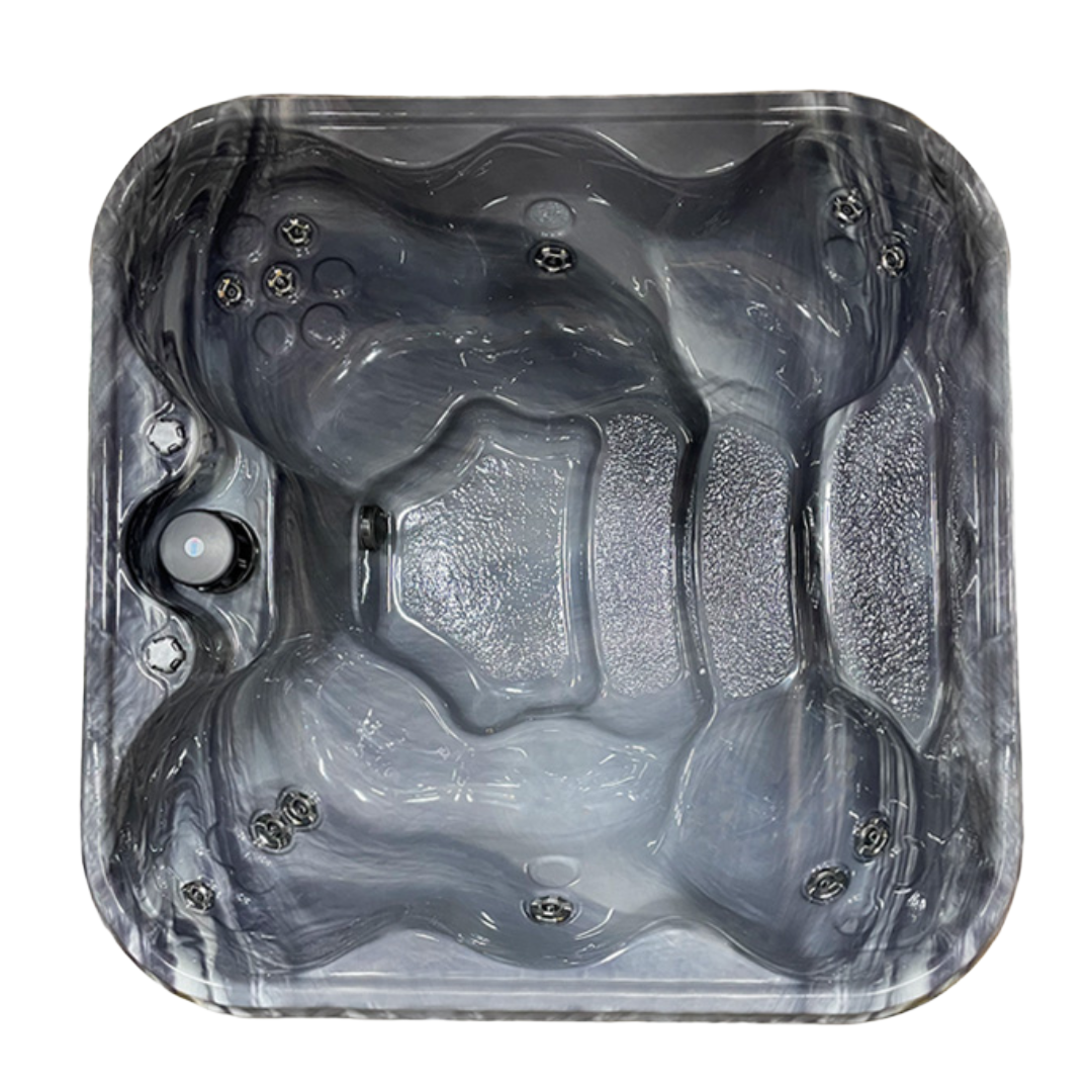 Cardinal 7' Square Non-Spillover Inground Spa | 12 Jets