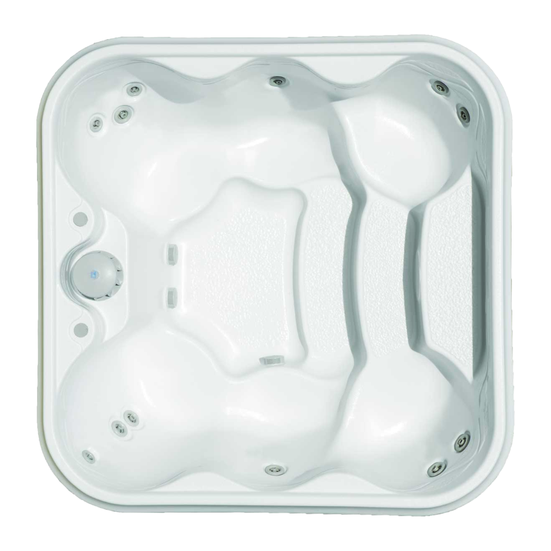 Cardinal 7' Square Non-Spillover Inground Spa | 12 Jets