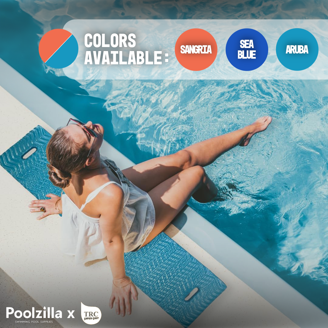 Poolzilla Noodle Plank Pool Float - 50’’ Lounger for Pools, Spas, and Padded Poolside Seating