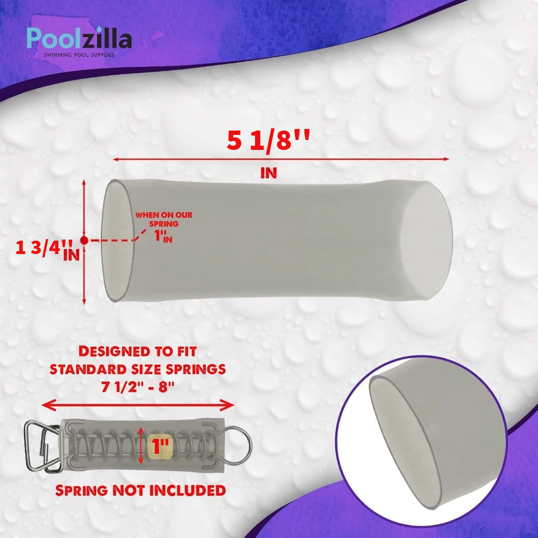 Poolzilla Protective PVC Sleeves for Pool Safety Cover Springs