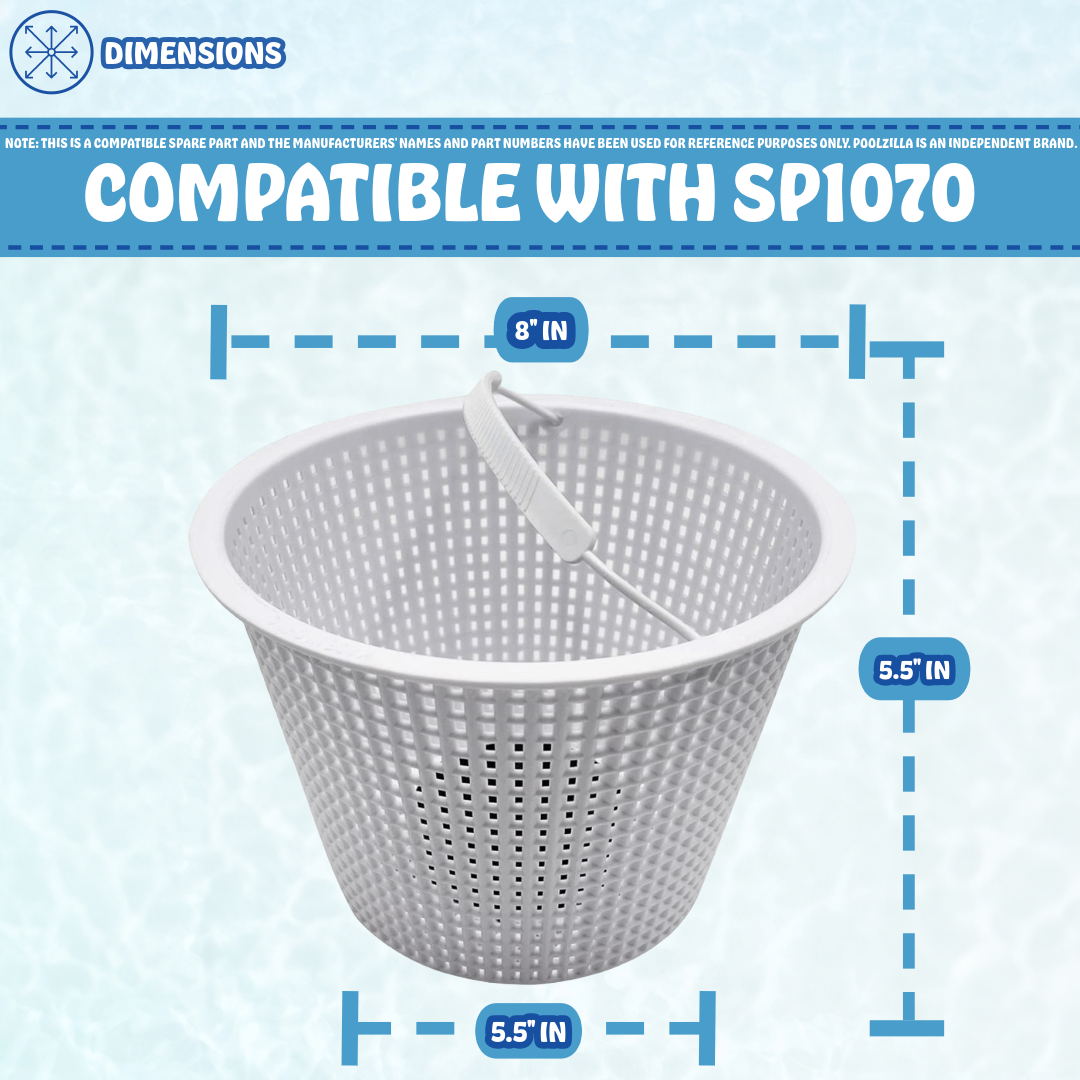 Poolzilla 8" Weighted Skimmer Basket for SP1070