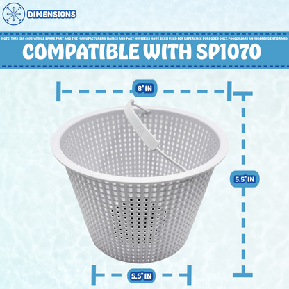 Poolzilla 8" Weighted Skimmer Basket for SP1070