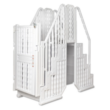 Poolzilla Premium Pool Step & Ladder System with Crossover Bridge — Fits 48"–54" Above Ground Pools