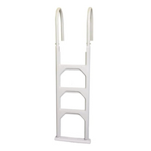 Poolzilla in-Pool Ladder - Deck Mounted Aluminum/Resin Entry and Exit System with Included Escutcheons, Supports up to 250 LBS - for 48’’ to 54’’ in. Swimming Pools