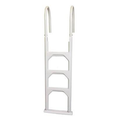 Poolzilla in-Pool Ladder - Deck Mounted Aluminum/Resin Entry and Exit System with Included Escutcheons, Supports up to 250 LBS - for 48’’ to 54’’ in. Swimming Pools