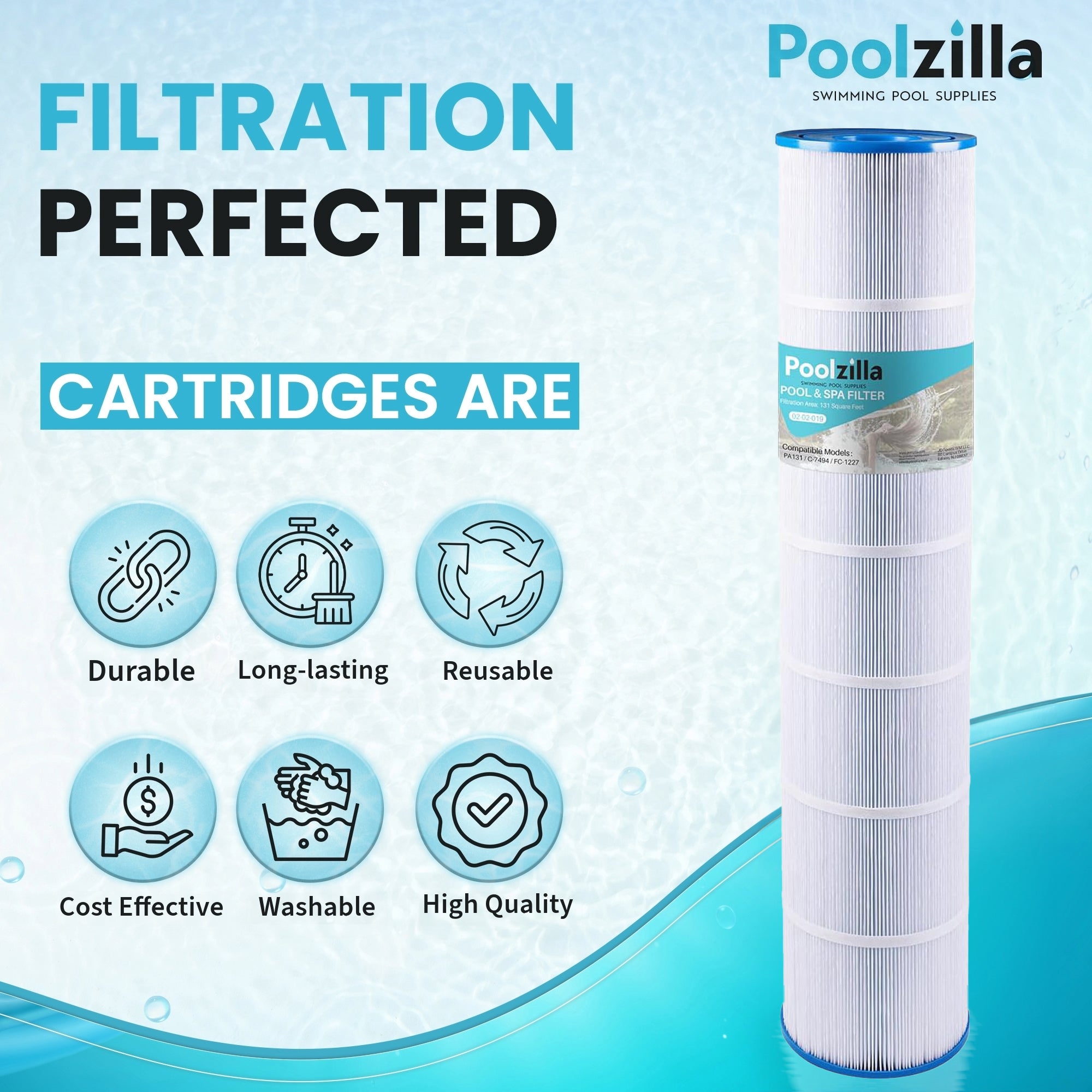 【CPC-L24】フラオ Filters4you- F4Y- PLF105A Pool Filter Replacement for Models