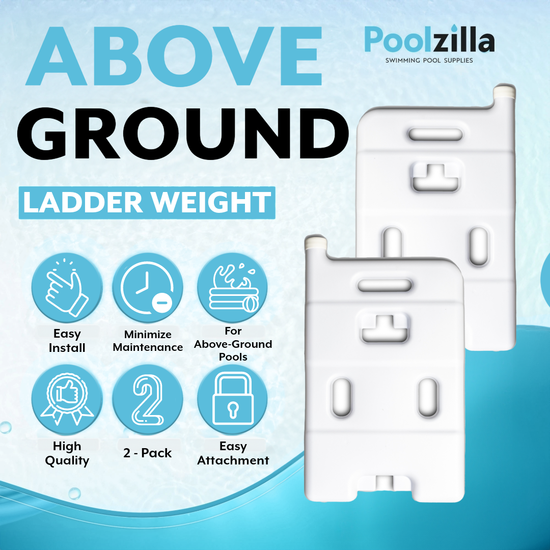 Poolzilla Pool Ladder Sand Weights -  for Poolzilla Pool Step Ladder and Blue Torrent Antigua Easy Pool Step Ladder