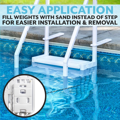 Poolzilla Pool Ladder Sand Weights -  for Poolzilla Pool Step Ladder and Blue Torrent Antigua Easy Pool Step Ladder