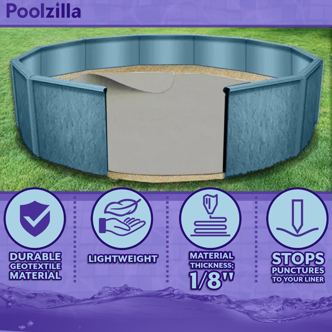 Poolzilla Rock Blocker Round Liner Pad For Aboveground Pools (Color Varies)
