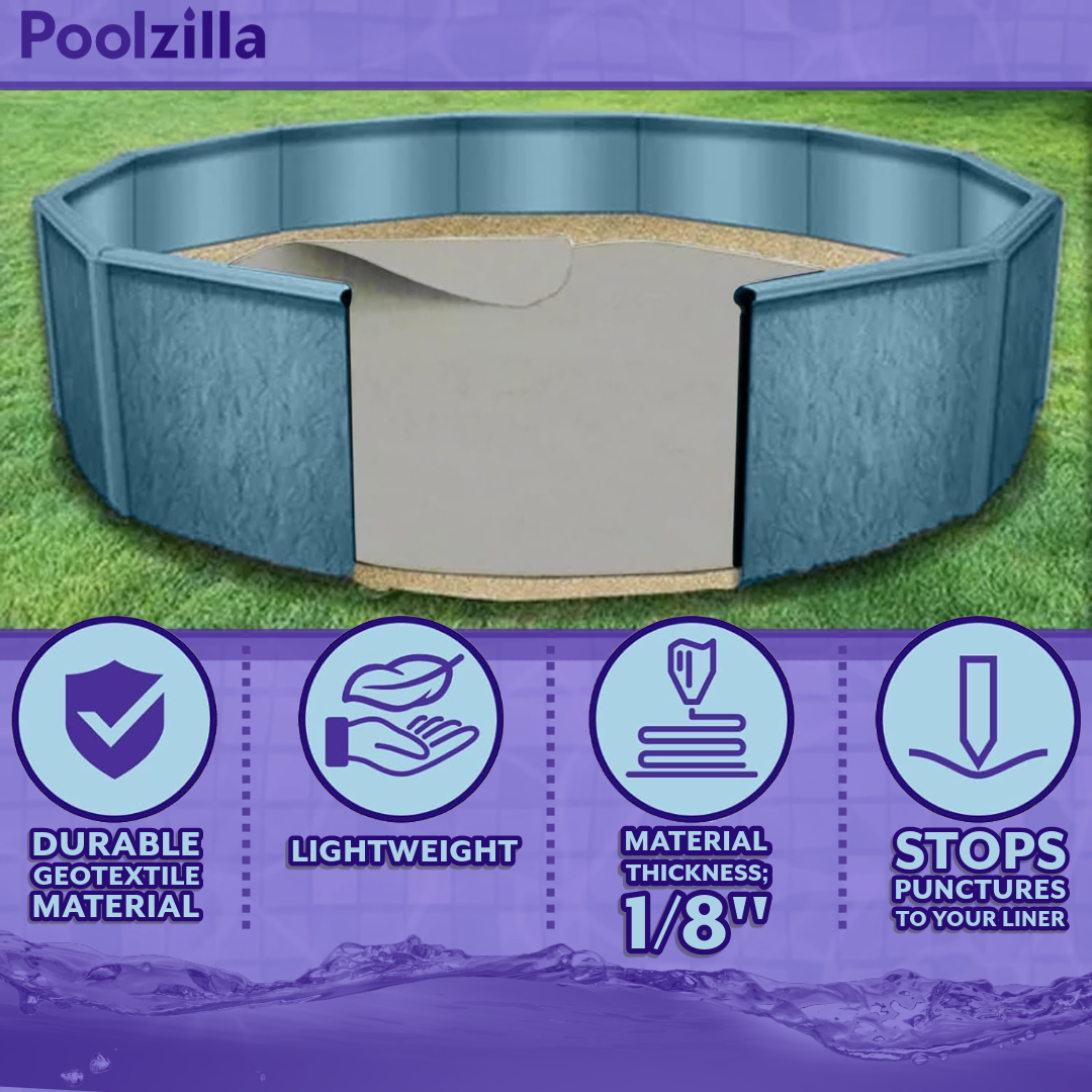 Poolzilla Rock Blocker Round Liner Pad For Aboveground Pools