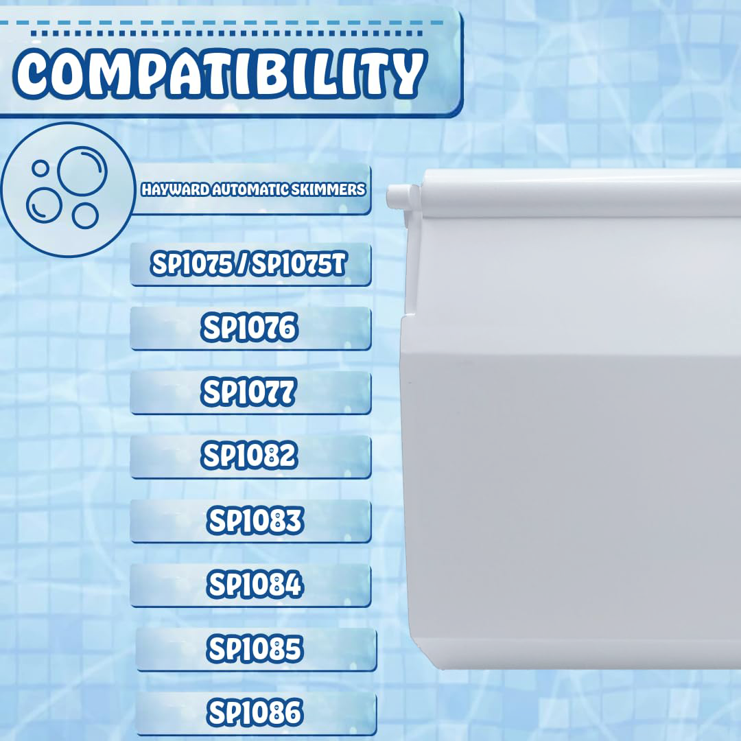 Poolzilla Replacement Weir Flap Assembly - Compatible with Hayward Automatic Skimmers, SP1082, SP1083, SP1084, SP1085, SP1086, SPX1082K