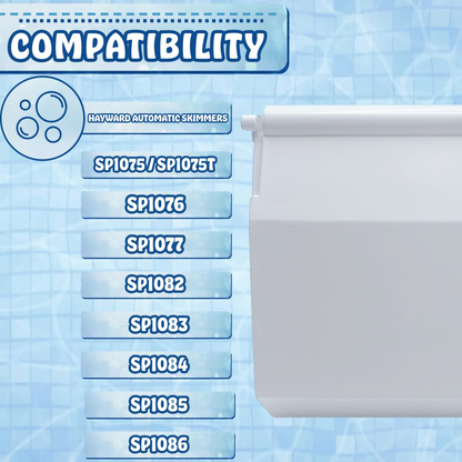 Poolzilla Replacement Weir Flap Assembly - Compatible with Hayward Automatic Skimmers, SP1082, SP1083, SP1084, SP1085, SP1086, SPX1082K