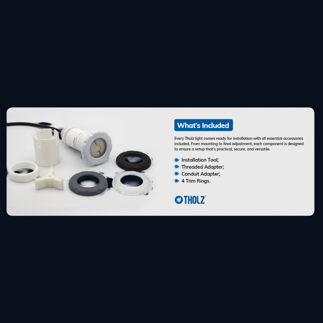 Tholz® RGB Nicheless LED Pool Light - 15W | Model J - Compatible with Jandy