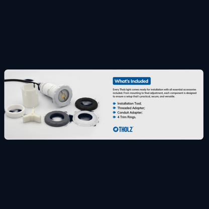 Tholz® RGB Nicheless LED Pool Light - 15W | Model J - Compatible with Jandy