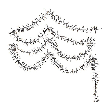 Kurt S. Adler 65' 2,000L Classic White 3MM LED Multifunction Cluster Garland With Green Wire