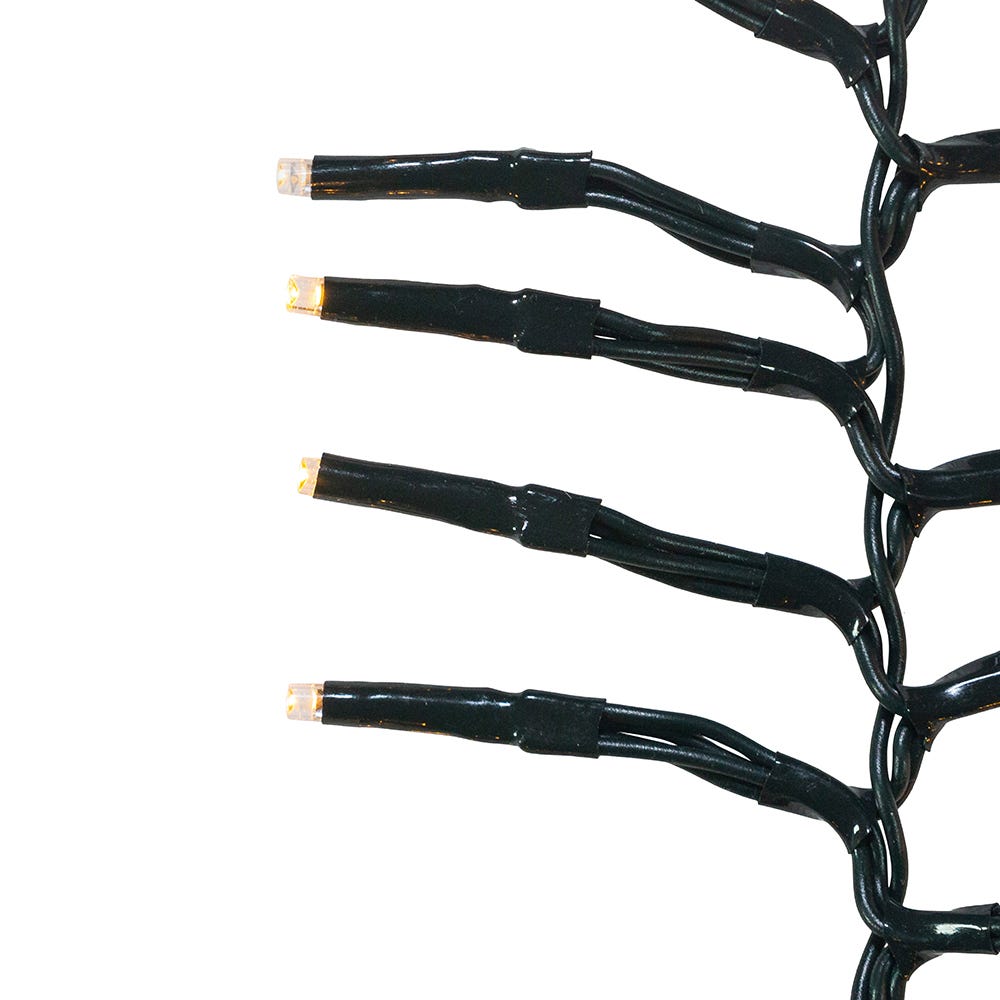 Kurt S. Adler 65' 2,000L Classic White 3MM LED Multifunction Cluster Garland With Green Wire