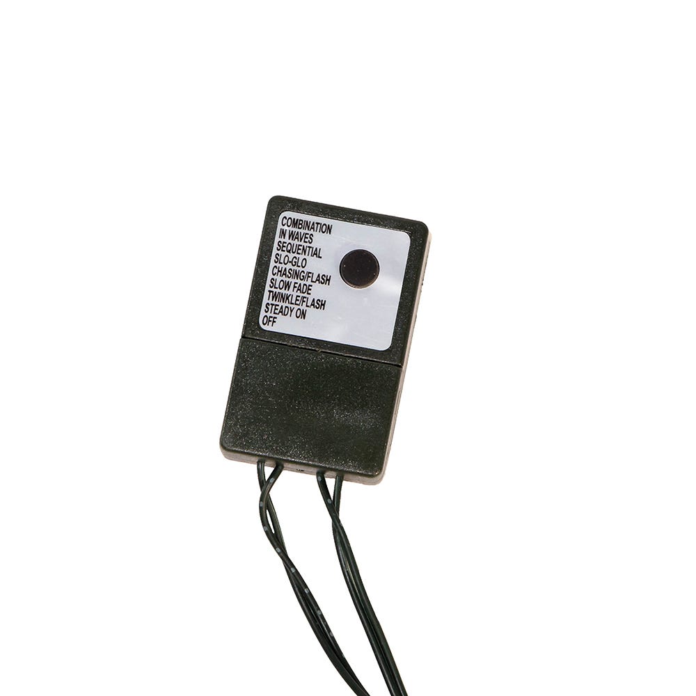 Kurt S. Adler 98' 3,000L Cool White 3MM LED Multifunction Cluster Garland With Green Wire