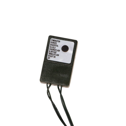 Kurt S. Adler 98' 3,000L Cool White 3MM LED Multifunction Cluster Garland With Green Wire
