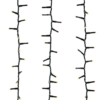 Kurt S. Adler 148' 1,800L Warm White LED Multifunction Rice Lights With Green Wire On Spool