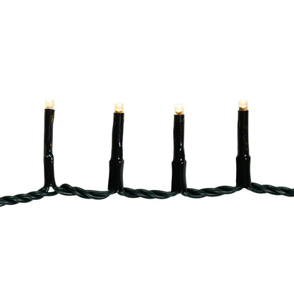 Kurt S. Adler 148' 1,800L Warm White LED Multifunction Rice Lights With Green Wire On Spool