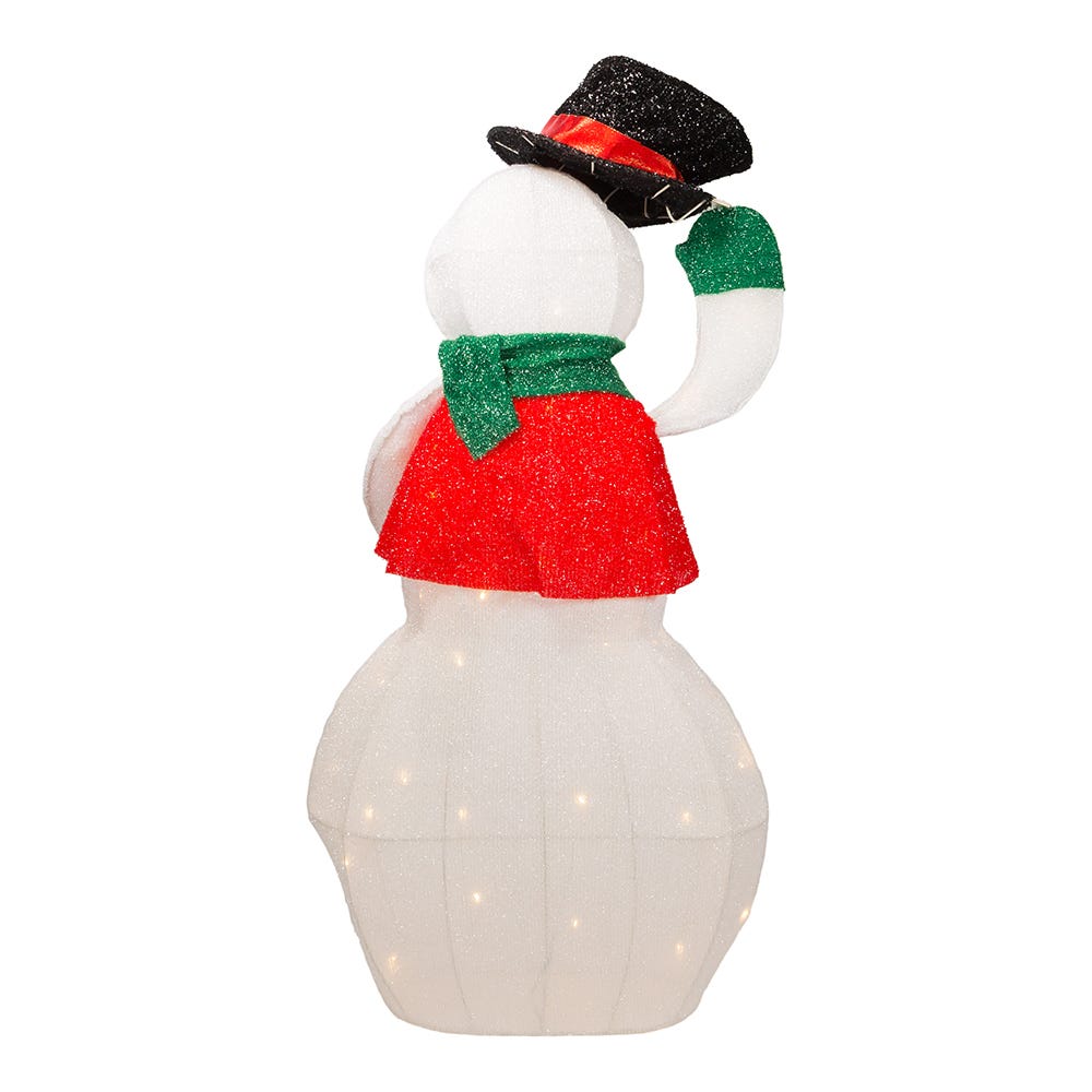 Kurt S. Adler 36“ LED Light-Up Animated Snowman Lawn Décor