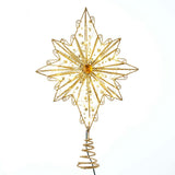 Kurt S. Adler 15.5“ 30L Warm White Fairy LED Gold Star Treetop