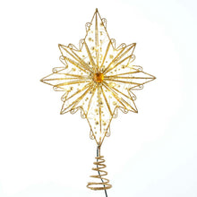Kurt S. Adler 15.5“ 30L Warm White Fairy LED Gold Star Treetop