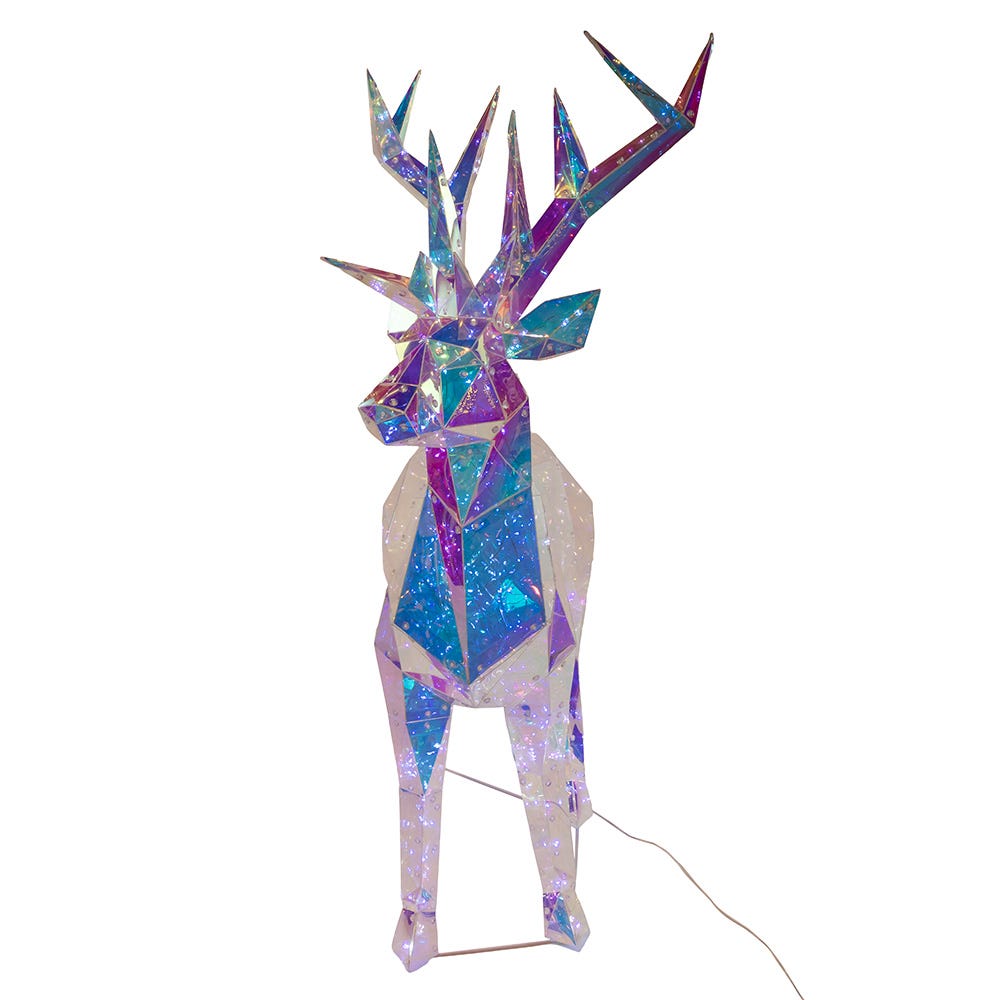 Kurt S. Adler 35.4“ Lighted Magical Iridescence Holographic Reindeer