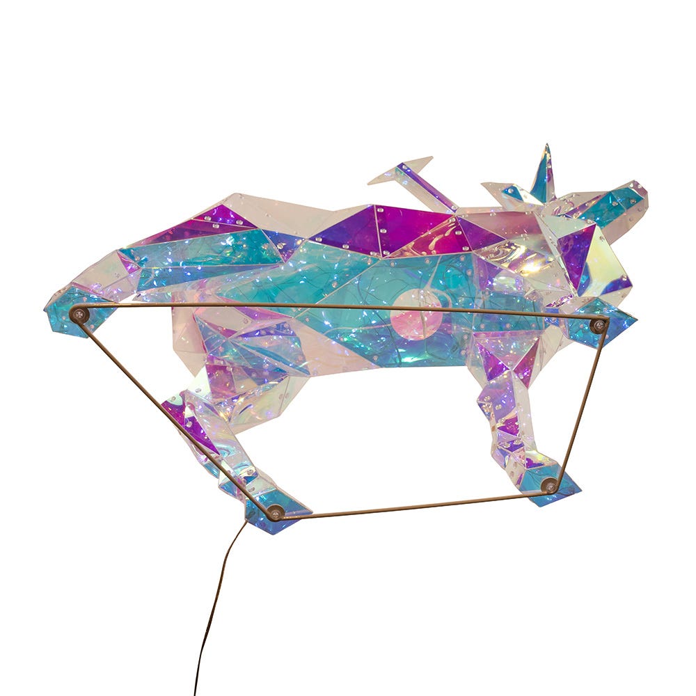 Kurt S. Adler 35.4“ Lighted Magical Iridescence Holographic Reindeer