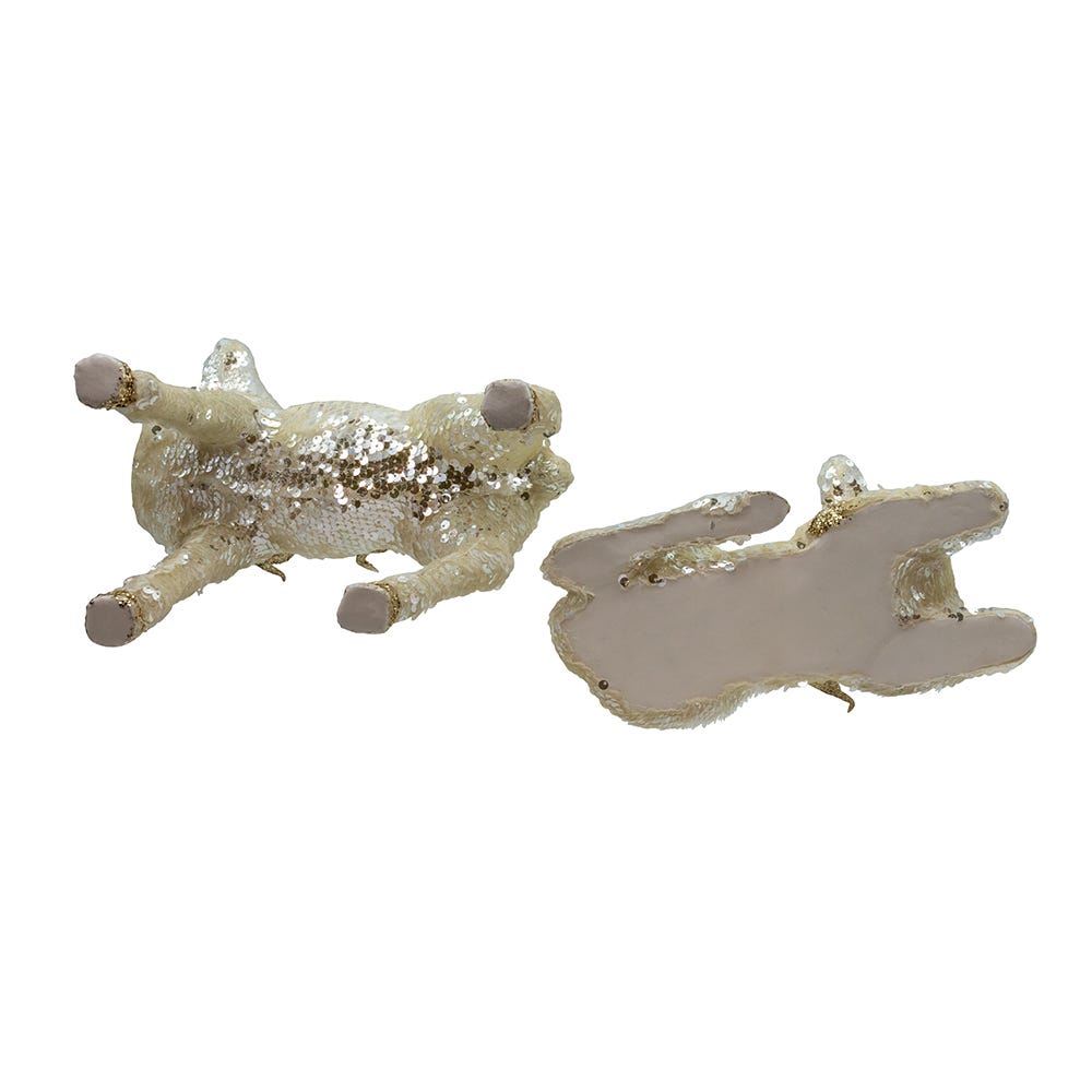 Kurt S. Adler Shiny Gold Standing & Lying Deer Table Pieces, 2 Assorted