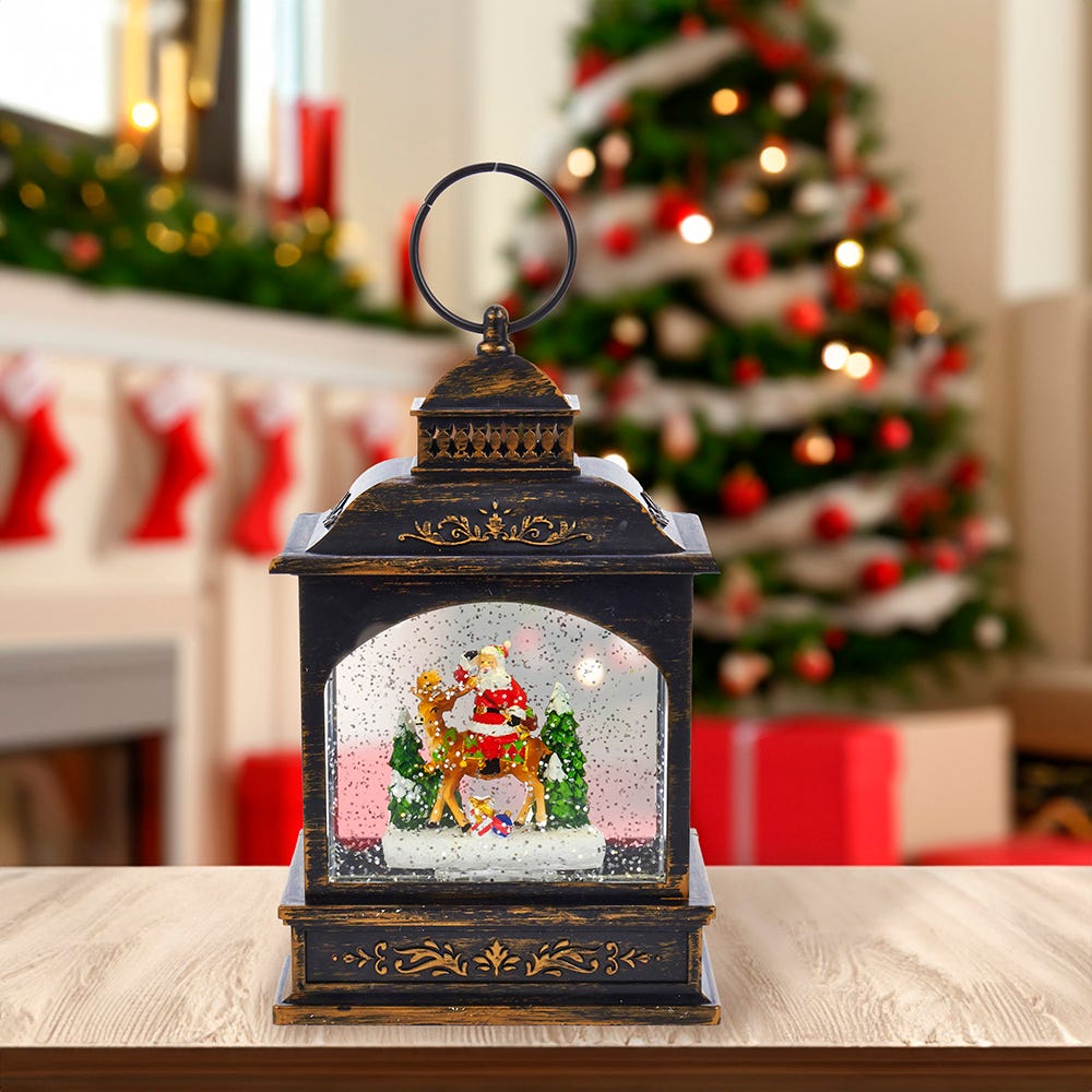Kurt S. Adler 9“ Santa LED Lantern With Motion
