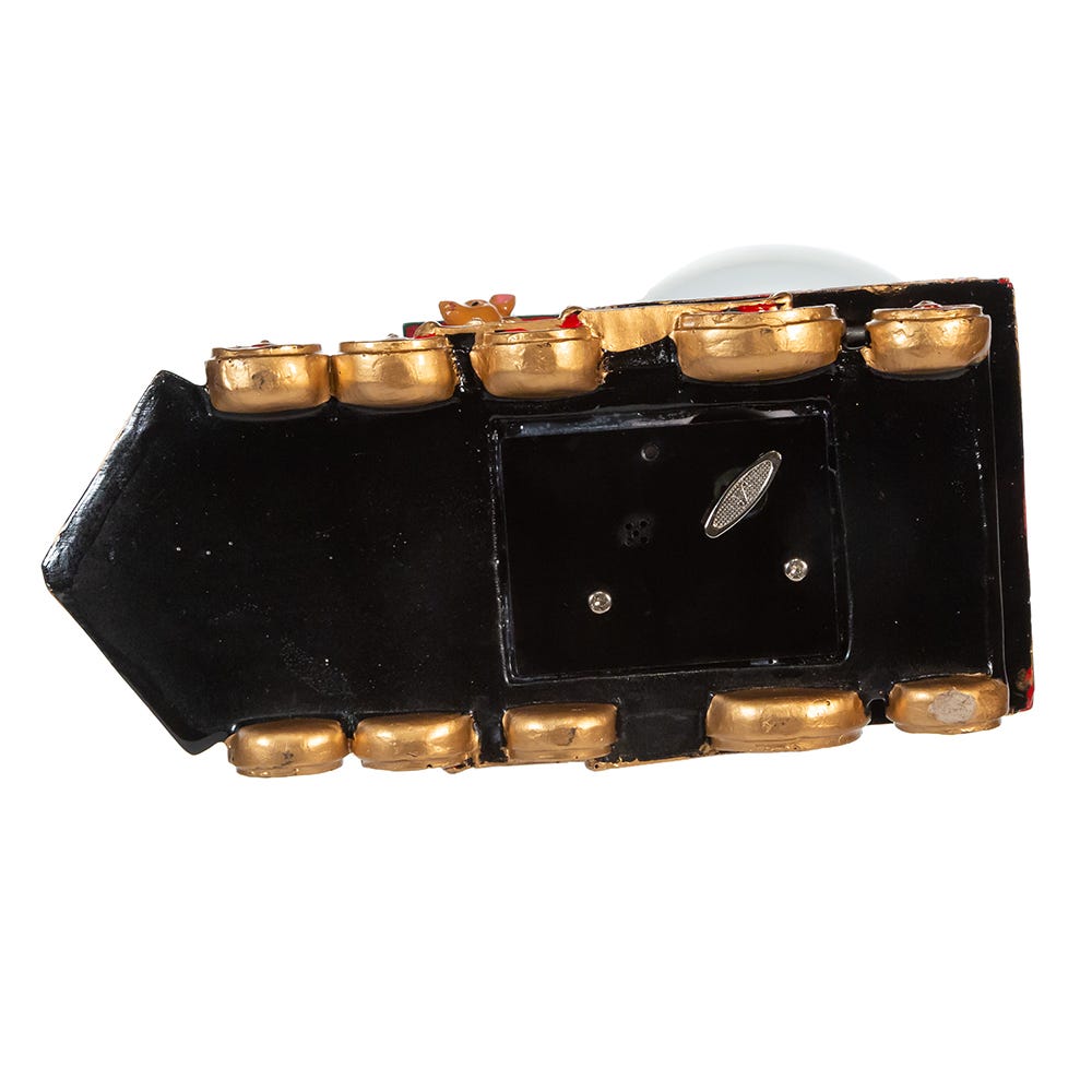 Kurt S. Adler 120MM Musical Santa Driving Train Water Globe