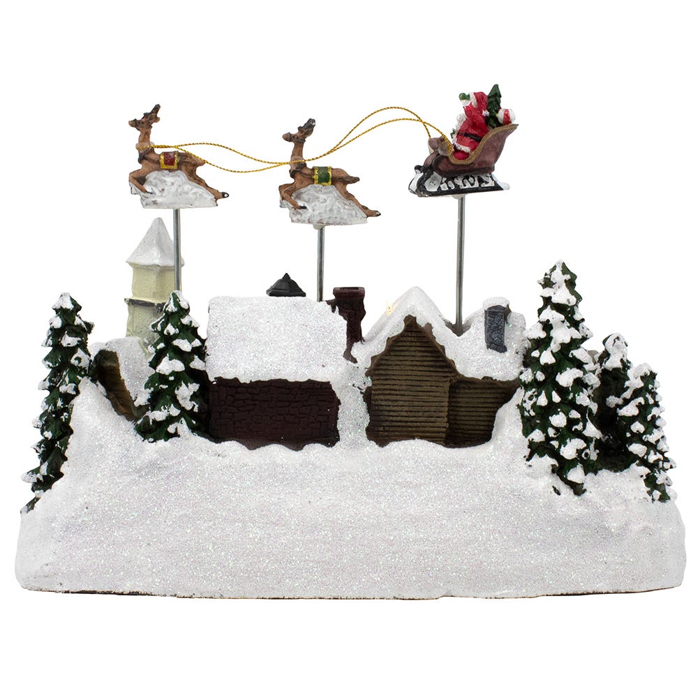 Kurt S. Adler Battery-Operated LED Lighted Musical Village