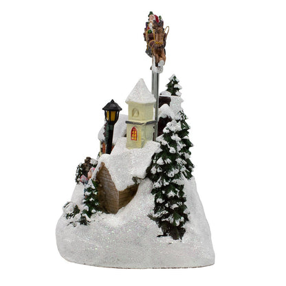 Kurt S. Adler Battery-Operated LED Lighted Musical Village
