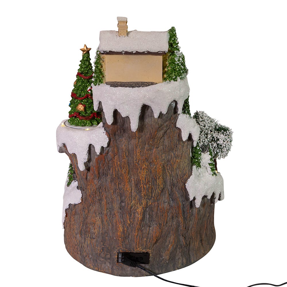 Kurt S. Adler Battery-Operated Musical LED Mountain Village Table Piece