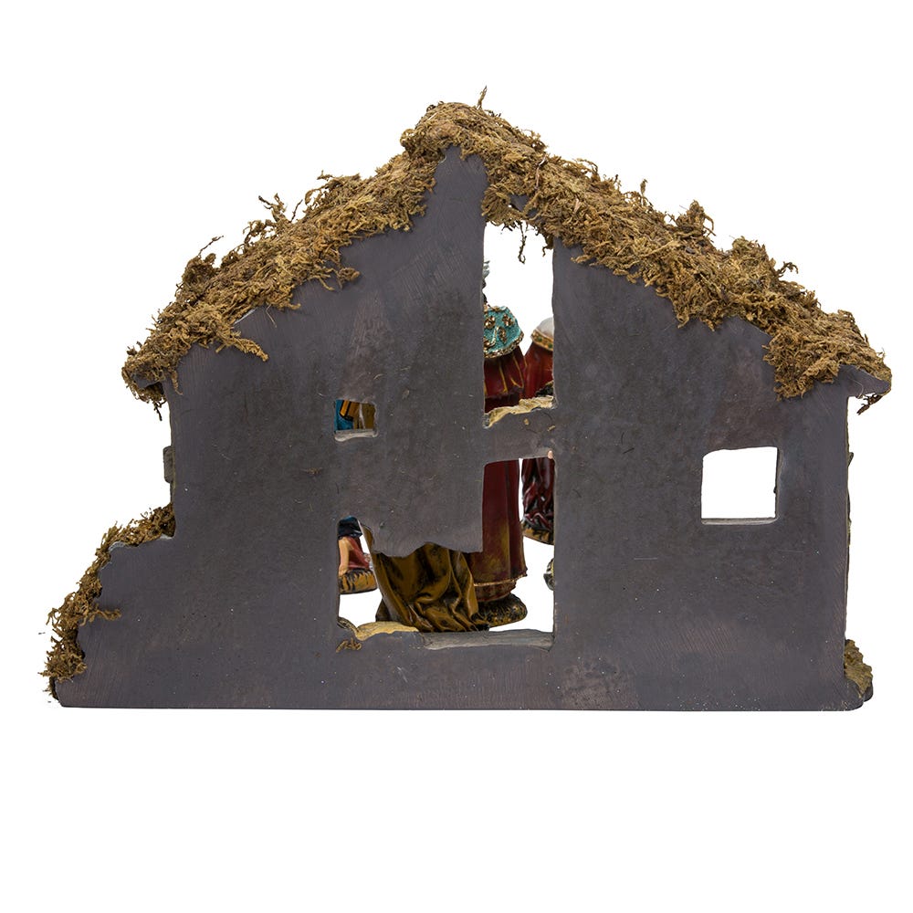 Kurt S. Adler Nativity Set With Stable, 7-Piece Set