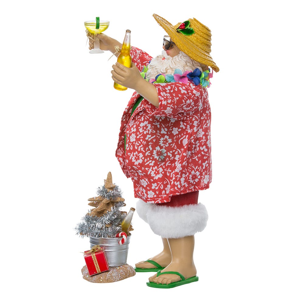 Kurt S. Adler 10“ Fabriché™ Beach Santa, 2-Piece Set