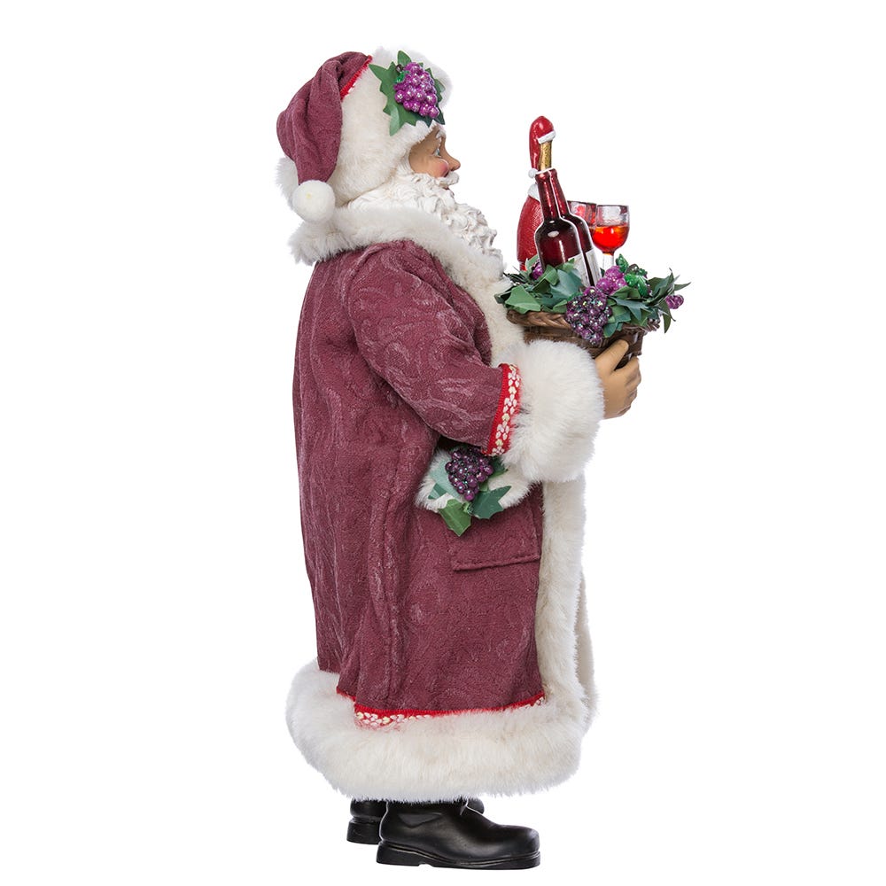 Kurt S. Adler 11.5“ Fabriché™ Wine Holding Santa