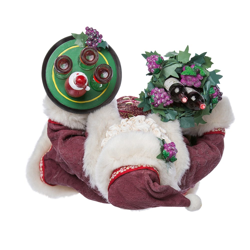 Kurt S. Adler 11.5“ Fabriché™ Wine Holding Santa