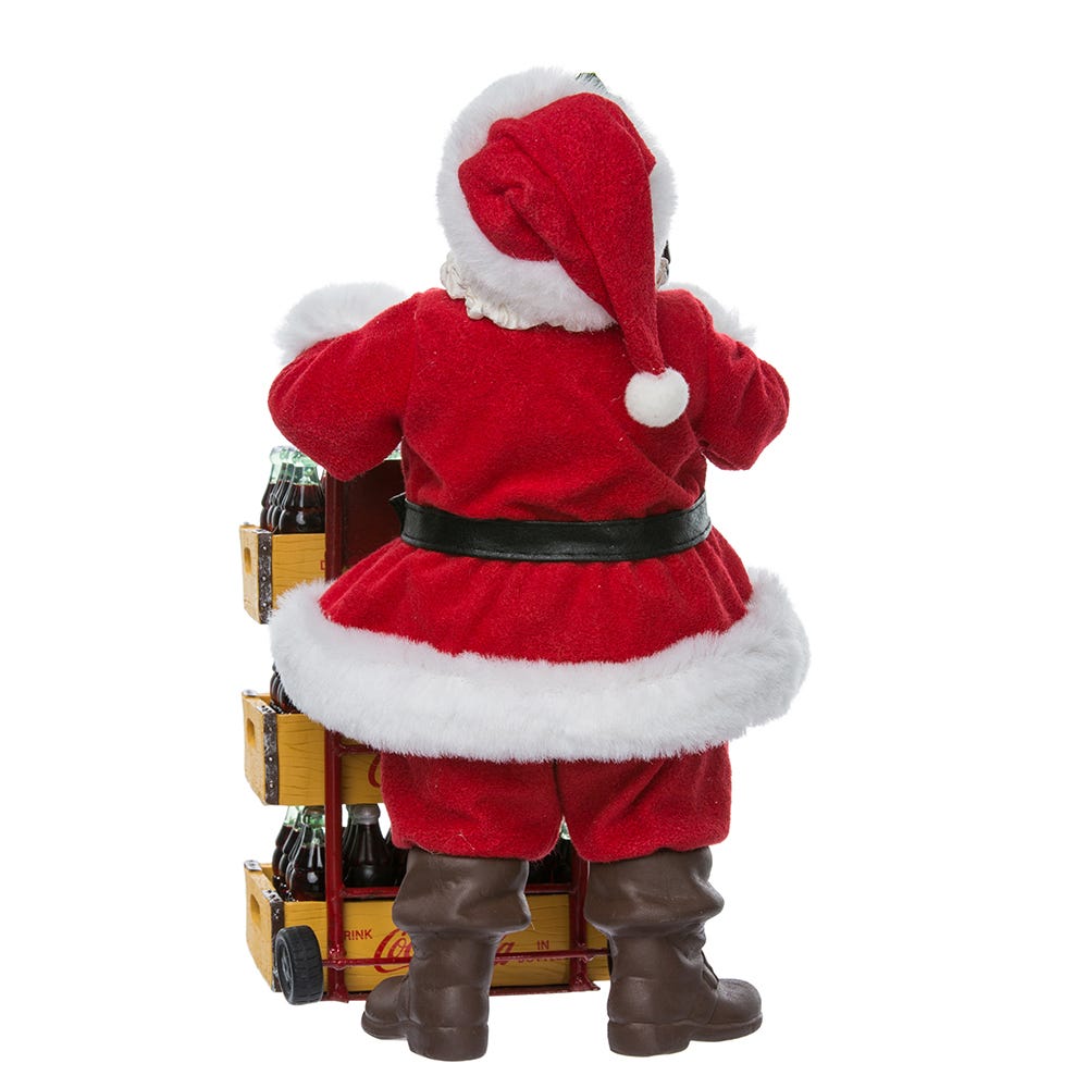 Kurt S. Adler 10.5“ Fabriché™ Coca-Cola® Santa With Delivery Cart