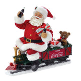 Kurt S. Adler 13“ Fabriché™ Coca-Cola® Santa On Train With LED Garland