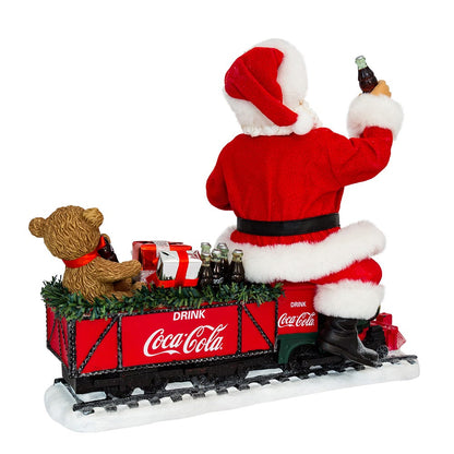 Kurt S. Adler 13“ Fabriché™ Coca-Cola® Santa On Train With LED Garland