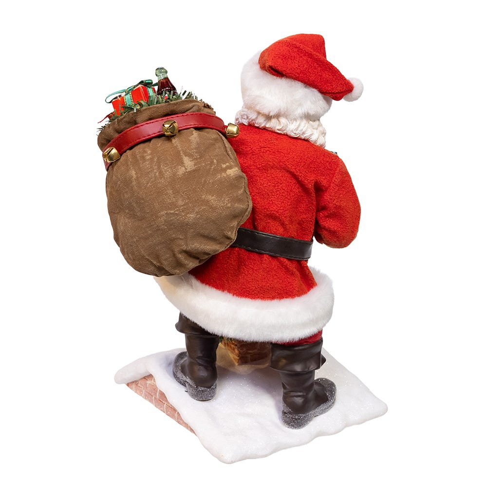 Kurt S. Adler Coca-Cola® Santa In Chimney Ornament