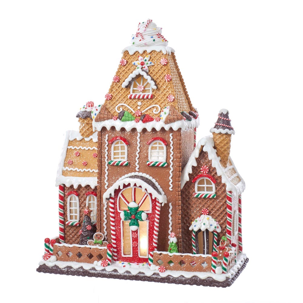 Kurt S. Adler 16“ Fancy Clay Dough Gingerbread House