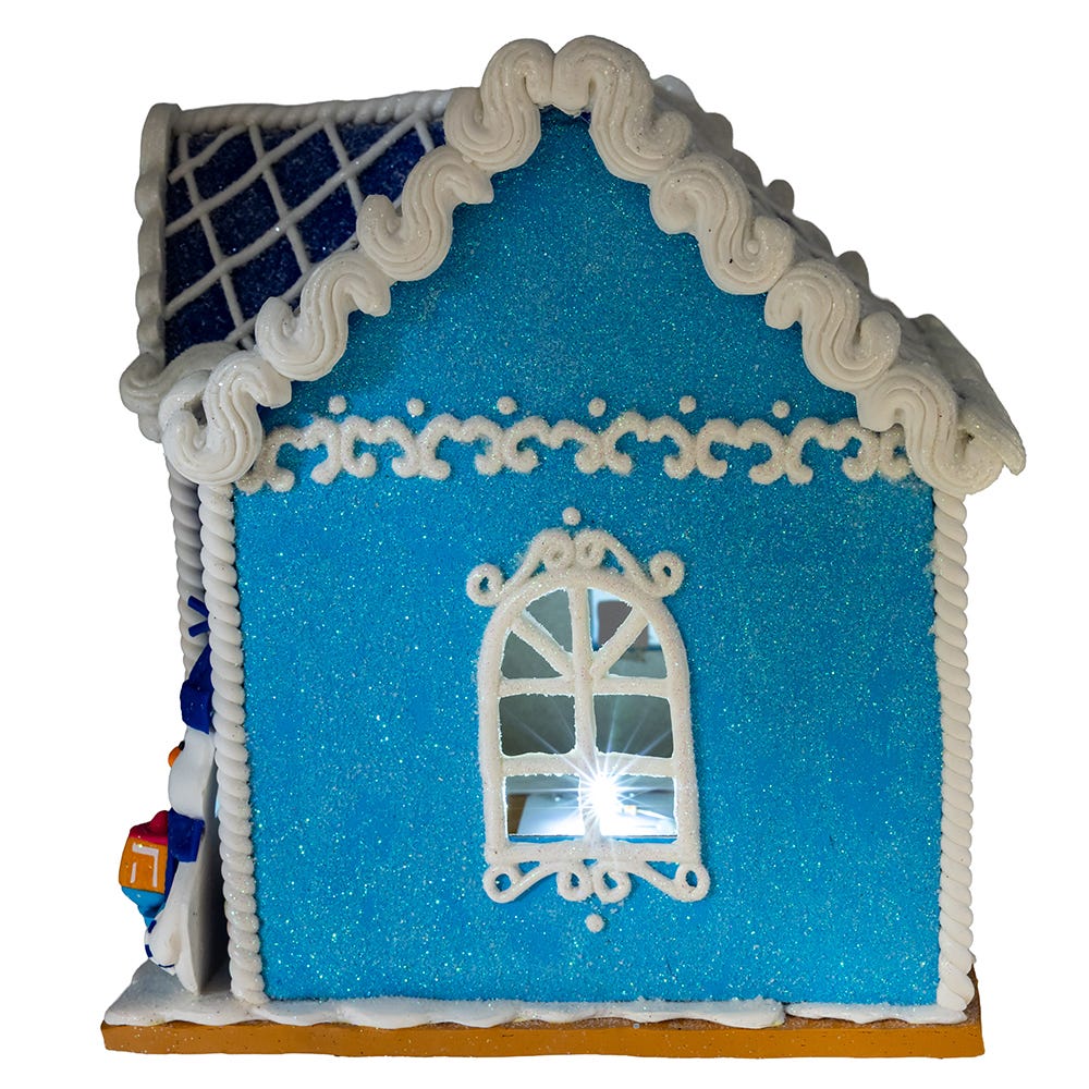 Kurt S. Adler 7“ Battery Operated LED Claydough Hanukkah Table Piece