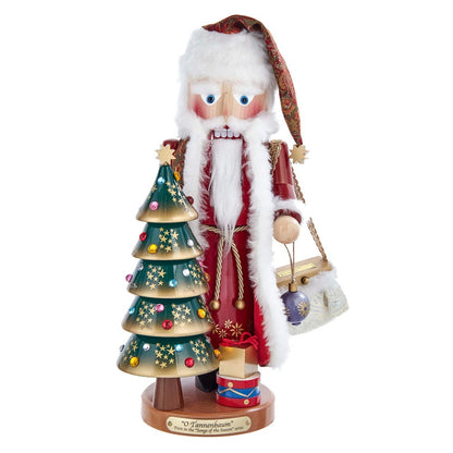 Kurt S. Adler 17“ Steinbach O Tannenbaum Musical Santa Nutcracker