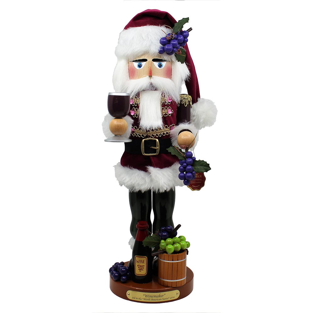 Kurt S. Adler 18.25“ Steinbach Winemaker Nutcracker
