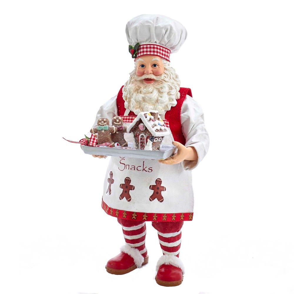 Kurt S. Adler 11“ Fabriché™ Gingerbread Chef Santa