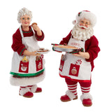Kurt S. Adler 10.5“ Fabriché™ Mr. and Mrs. Claus Dessert Set, 2-Piece Set