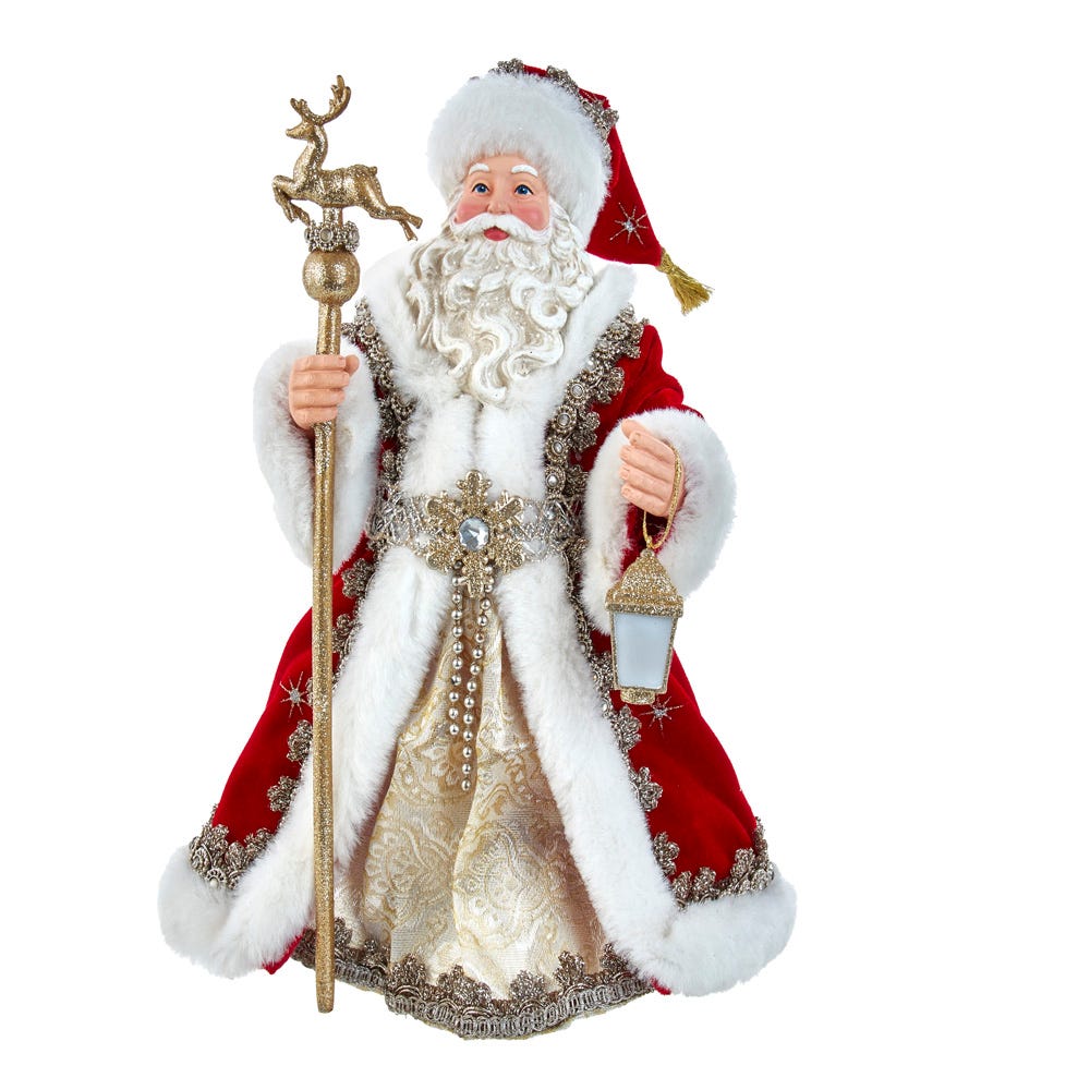 Kurt S. Adler 10.5“ Fabriché™ Regal Red Santa